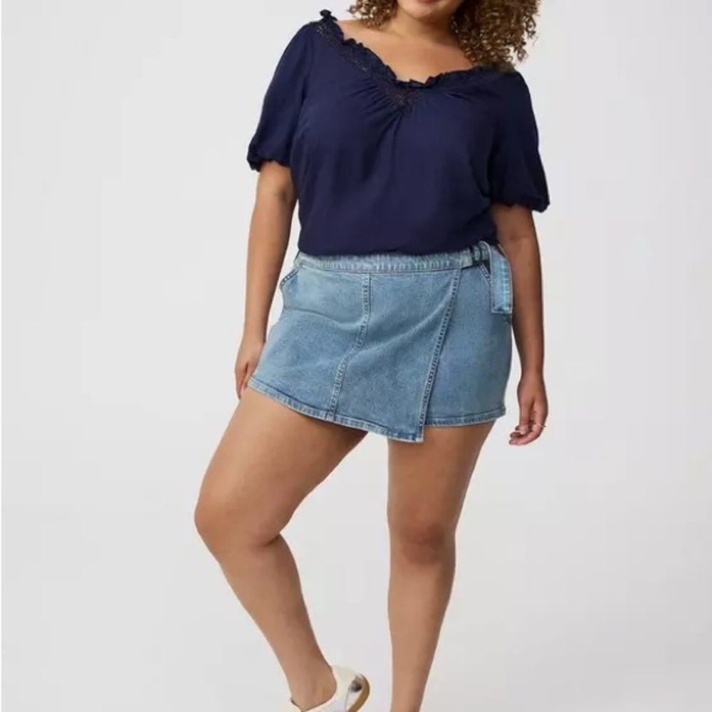 Torrid Light Blue Denim Skirt